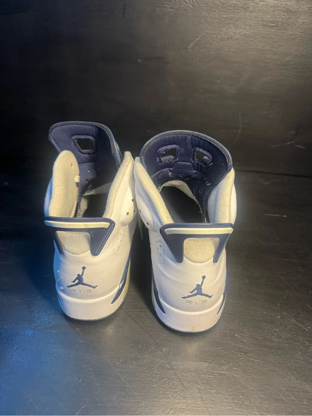 White and Navy jordan 5 Basketball Sneakers High-Top Athletic Shoes